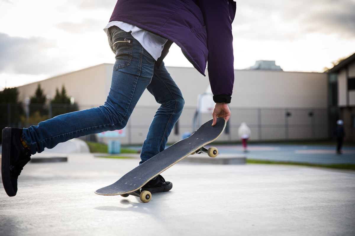 Un pro au Skatepark