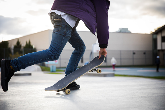 Un pro au Skatepark