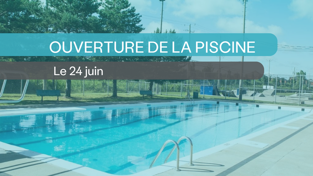 Ouverture de la piscine municipale le 24 juin