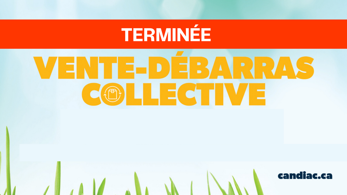 VENTE-DÉBARRAS COLLECTIVE TERMINÉE