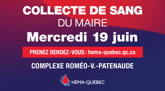 Collecte de sang du maire