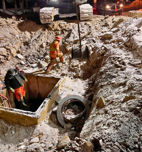 Pression d'eau rétablie pour l'ensemble du territoire