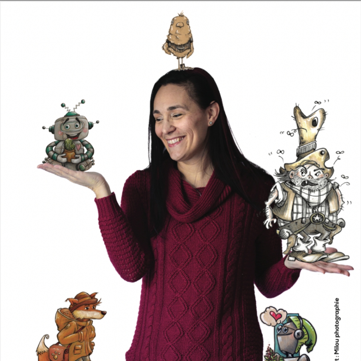 <p>Artiste polyvalente, elle évolue entre la peinture et l’illustration, avec un univers inspiré de la bande dessinée et de la création de personnages ludiques. Son parcours diversifié est marqué par un intérêt pour l’histoire, le patrimoine et la pédagogie. Elle anime également des ateliers de médiation culturelle, partageant sa pratique avec le public.</p>
<p>Consultez sa <a href="https://www.instagram.com/@jessiruel%20" target="_blank" rel="noopener">page Instagram</a></p>
<p><img src="https://candiac.ca/uploads/cms_sections/Symposium/Ruel_Jessica1.jpg" alt="Ruel_Jessica1.jpg (482 KB)" width="300" height="300" /></p>