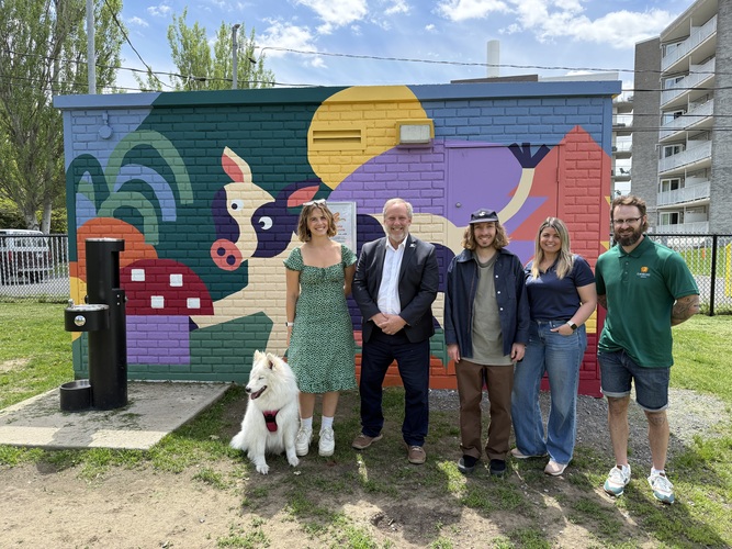 Une nouvelle œuvre murale prend vie à Candiac : Côte des vaches